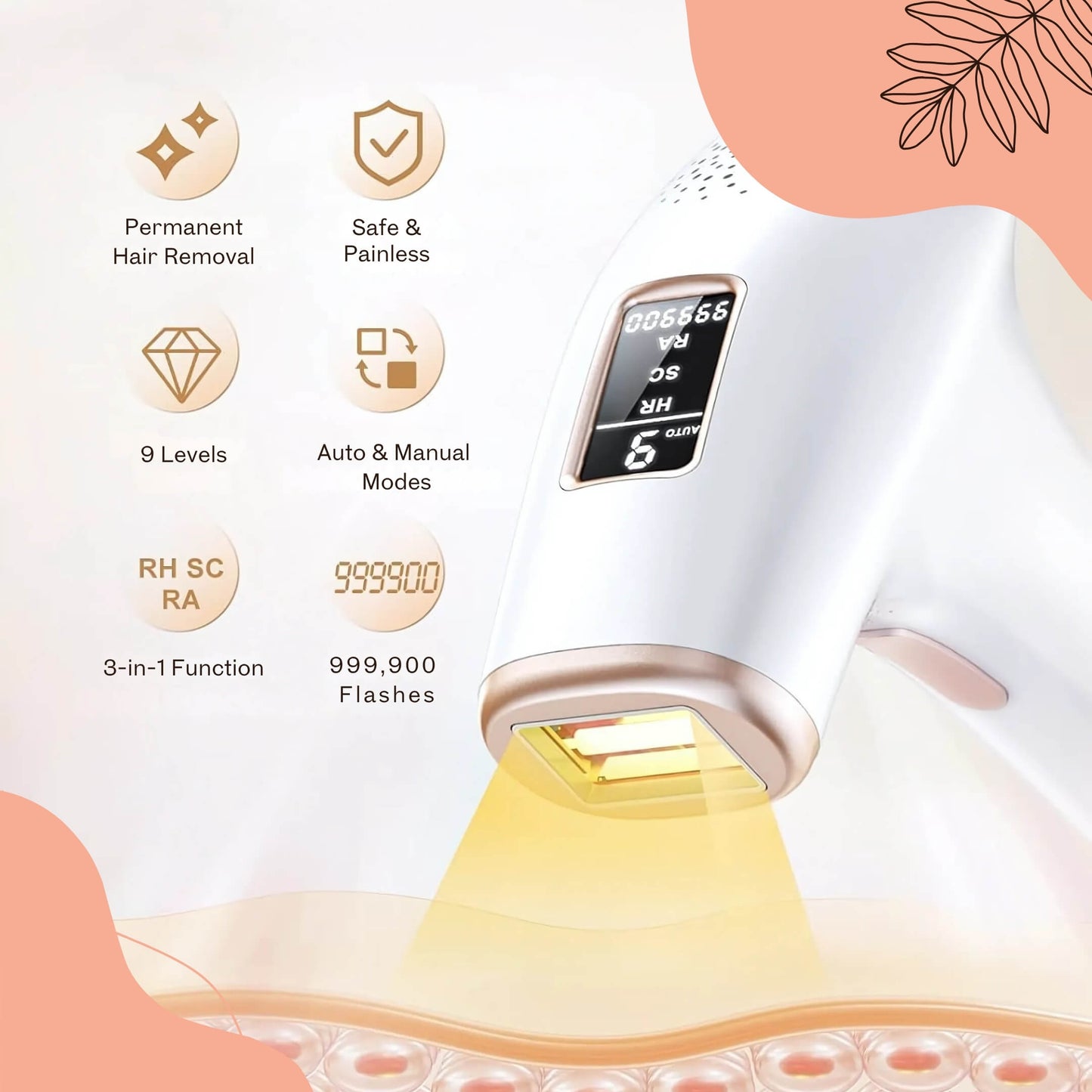 GlowX™ — Painless IPL Hair Removal