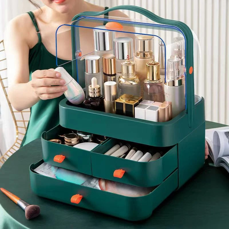 ClearDesk™ Dust-Proof Makeup Organizer Box